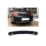 MKG Otomotiv Opel Insignia Siyah Difüzör 4 Krom Egzoz Görünümlü Difizör Arka Ek Body Kit