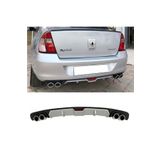 MKG Otomotiv Renault Clio Symbol Uyumlu Gri Difüzör 4 Krom Egzoz Görünümlü Difizör Arka Ek Body Kit 2000-2012