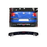 MKG Otomotiv Vw Golf Mk4 Siyah Difüzör 4 Krom Egzoz Görünümlü Difizör Arka Ek Body Kit 1997-2003