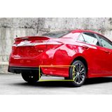 MKG Toyota Corolla Twin Arka Tampon Flap Arka Flap 2013+ P. Black , Abs Plastik