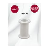 MKLAKS Jumbo Plastik Ayarlanabilir Dolap Mobilya Koltuk Kanepe Tezgah Yükseltici Ayağı Beyaz Ayakları 10 Cm