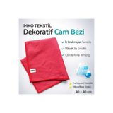 MKO TEKSTİL CAM VE ÇOK AMAÇLI PRATİK 40X40 CM MİKROFİBER TEMİZLİK BEZİ