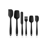 MKS 6lı Takım Yanmaz Yapışmaz Mutfak Pasta Silikon Yumurta Fırçası Kaşık Bıçak Spatula Seti