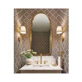 MKS Design 50x110 Kubbe Duvar Dekor Aynası / Asimetrik Ayna / Konsol Aynası / Düzensiz Ayna