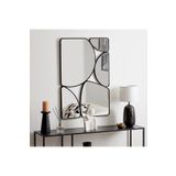 MKS Design 60x100 Siyah Çerçeveli Asimetrik Ayna Seti / Düzensiz Aynalar / Asimetrik Aynalar / Konsol Aynası