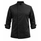 MKWorkwear FORTE Şef Ceketi – Modern Aşçı Kıyafeti | Erkek & Kadın Kullanıma Uygun | Kişiye Özel Üniforma ve İş Elbiseleri (Siyah, L)