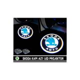 MKY STORE SKODA KAPI ALTI LED AYDINLATMA ARAÇ LOGOLU
