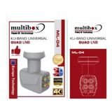 Ml-04, Multibox Universal Full Hd 4K, Dörtlü Quad Lnb 4 Çıkışlı Tüm Tv Ve Çanak Antenlere Uyumlu