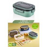 M&L LUNCH BOX 6 Bölmeli Taşınabilir Yemek Kabı Lunch Box Diyet Beslenme Kutusu Saklama Kabı Çatal Kaşık Sefer Tası