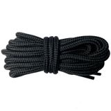 MLKCL 100 cm-160 cm Uzunluğunda Yuvarlak Ayakkabı Bağcığı Ayakkabı Bağcığı Bot Spor Ayakkabıları için Kordon Halatları (Renk: No 2 Siyah, Uzunluk: 160 cm)