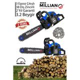 Mln-Ms-362 Ağaç Motoru Benzinli Testere Ağaç Odun Dal Kesme Makinası Zincirli Hızar +1 Zincir Hediye