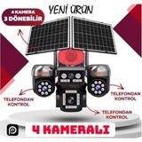 mm Avenir AV-S446 4 Kameralı 3 Ptz'li 12MP Güneş Enerjili Akıllı Kamera