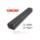 mm demir market 10 Adet x 2 Metre 8 mm Demir Çubuk (Demir Kazık) – Kaynaklanabilir Yuvarlak Demir, Kafes ve Bahçe