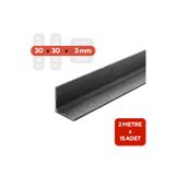 mm demir market 30x30x3 mm Köşebent Demir 2 Metre 15 Adet – Bahçe Çiti, Tel Çit ve Panel Çit Projelerine Uygun L Profil