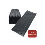 mm demir market Galvanizli Trapez Çatı Kaplama Sacı – 2 Metre -Antrasit (10 Adet-Su Geçirmez ve Paslanmaz Metal Sac)