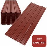 MM DEMİR MARKET mm Demir Market 2 Metre Trapez Sac 0.40 mm – 5 Adet Galvaniz Su Geçirmez Çatı Sacı