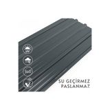 mm demir market MM DEMİR MARKET Metal Trapez Sac 2m 0.40 mm 5 Adet Çatı Kaplama Galvanizli Sac