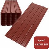 MM DEMİR MARKET mm Demir Market mm Demir Market 2 Metre Trapez Sac 0.40 mm – 4 Adet Galvaniz Su Geçirmez Çatı Sacı