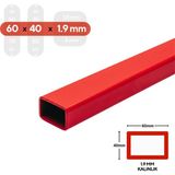 MM DEMİR MARKET mm Demir Market mm Demir MARKET-60X40X1,9 mm Boyalı Kutu Profil 1 Metre/ 1.5 Metre | Çelik Profil | Kaynaklanabilir Metal Profil