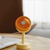 MMctech 3 Kademeli Cep Boyu Sessiz Taşınabilir Mini Fan USB Şarjlı Pervaneli Soğutucu Küçük El Vantilatörü - Sarı