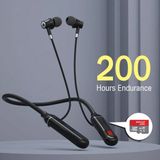 MMctech A15 Boyuna Asmalı Spor Bluetooth Kulaklık Şarj Göstergeli Sd Kart Girişi 200 Saat Müzik Dinleme - Siyah