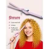 MMctech Curlylife Tb 1672 Afro Dalga Ince Uçlu Saç Şekillendirici Saç Maşası - 9 mm Extra Uzun Başlıklı - Pembe