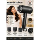 MMctech Pluzz X116 Ultra Iyonlu Saç Kurutma Makinesi Ultra Sessiz ve Hızlı Kurutma - Siyah