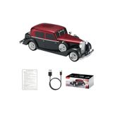 Mmctech WS-1934 Pontiac Sedan Diecast Araba Bluetooth Hoparlör Işıklı, FM Radyo ve USB Destekli Müzik Kutusu