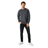 MMETALIC Erkek Antrasit Basic Bisiklet Yaka Sweatshirt ANTRASİT XXL