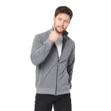 MMETALIC Erkek Antrasit Uzun Kollu Önü Fermuarlı Hırka MTLCE8293-Antrasit 4XL