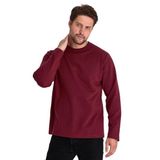 MMETALIC Erkek Bordo Çift Bisiklet Yaka Standart Rahat Kesim Sweatshirt MTLCE68-BORDO XL