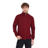MMETALIC Erkek Bordo Uzun Kollu Önü Fermuarlı Hırka MTLCE8293-Bordo XL