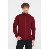 Mmetalic Erkek Bordo Uzun Kollu Önü Fermuarlı Hırka - XL