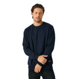 MMETALIC Erkek Lacivert Basic Bisiklet Yaka Sweatshirt (LACİVERT/XL)