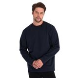 MMETALIC Erkek Lacivert Çift Bisiklet Yaka Standart Rahat Kesim Sweatshirt MTLCE68-LACİVERT M