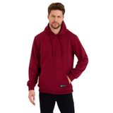 MMETALIC Kanguru Cepli Kapüşonlu İçi pamuklu Erkek Sweatshirt BORDO 3XL