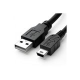 MMinora Mini USB to USB Şarj ve Data Kablosu 1.5 METRE - USB 2.0 Veri + Şarj - USB-A'dan Mini USB-B'ye (5 Pin) - Dijital/Aksiyon/Araç Kamerası, GPS, MP3/MP4, PS3 Kolu Uyumlu - Tak Çalıştır