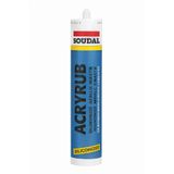 MMinora Soudal Acryrub Siliconized Akrilik Mastik – Antrasit Gri | Boyanabilir &amp; Silikonlu Derz Dolgu | İç Cephe Sızdırmazlık ve Tamir Silikonu