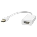 MMOBIEL Mini Ekran Portu HDMI Adaptörü Mini DP (Thunderbolt) HDMI Dönüştürücü MacBook Pro MacBook Air Mac Mini Microsoft Surface Pro 3/4 vs. ile Uyumlu (Beyaz)