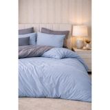 MMore Home Çift Kişilik Nevresim Takımı Lastikli Çarşaflı Mavi Antrasit - Mavi - Antrasit - 200 x 220 cm