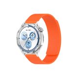 MMP SHOP Huawei Watch Gt2 Pro/Gt3 Pro/ Gt4 / Gt5 Pro / Gt6 / Gt6 Pro 46Mm İle Uyumlu Desenli Manyetik Spor Kordon Turuncu