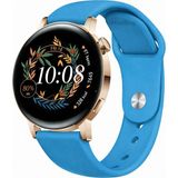 MMP Shop Huawei Watch GT3 42mm / GT2 42mm Uyumlu Yumuşak Soft Yüksek Kalite Spor Silikon Kordon - Mavi - HW GT2 / GT3 42mm