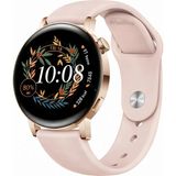 MMP Shop Huawei Watch GT3 42mm / GT2 42mm Uyumlu Yumuşak Soft Yüksek Kalite Spor Silikon Kordon - Pudra - HW GT2 / GT3 42mm