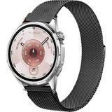MMP Shop Huawei Watch Gt3 / Gt4 / Gt5 / Gt5 Pro / Gt6 / Gt6 Pro 46MM Uyumlu Manyetik Metal Hasır Örgü Kordon - Siyah