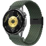 MMP Shop Huawei Watch Gt3 / Gt4 / Gt5 / Gt5 Pro / Gt6 / Gt6 Pro / GT7 / GT7 Pro 46MM Uyumlu Metal Klips Hasır Örgü Spor Kordon - Haki
