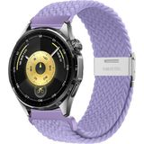 MMP Shop Huawei Watch Gt3 / Gt4 / Gt5 / Gt5 Pro / Gt6 / Gt6 Pro / GT7 / GT7 Pro 46MM Uyumlu Metal Klips Hasır Örgü Spor Kordon - Lila