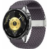MMP Shop Huawei Watch Gt3 / Gt4 / Gt5 / Gt6 / GT6 Pro 46MM Uyumlu 22MM Metal Klipsli Örgü Kordon - Füme - Hw Gt3-Gt4-Gt5-GT6 Pro 46mm