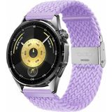 MMP Shop Huawei Watch Gt3 / Gt4 / Gt5 / Gt6 / GT6 Pro 46MM Uyumlu 22MM Metal Klipsli Örgü Kordon - Lila - Hw Gt3-Gt4-Gt5-GT6 Pro 46mm