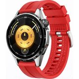 MMP Shop Huawei Watch Gt3 / Gt4 / Gt5 / Gt6 / Gt6 Pro 46MM Uyumlu Tokalı Yumuşak Silikon Akıllı Saat Kordonu - Kırmızı - HW Watch GT3/4/5/6 46mm