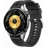 MMP Shop Huawei Watch Gt3 / Gt4 / Gt5 / Gt6 / Gt6 Pro 46MM Uyumlu Tokalı Yumuşak Silikon Akıllı Saat Kordonu - Siyah - HW Watch GT3/4/5/6 46mm